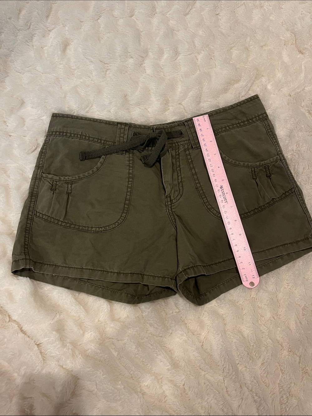 UNIONBAY Olive Drawstring Cargo Shorts -Juniors Size 5